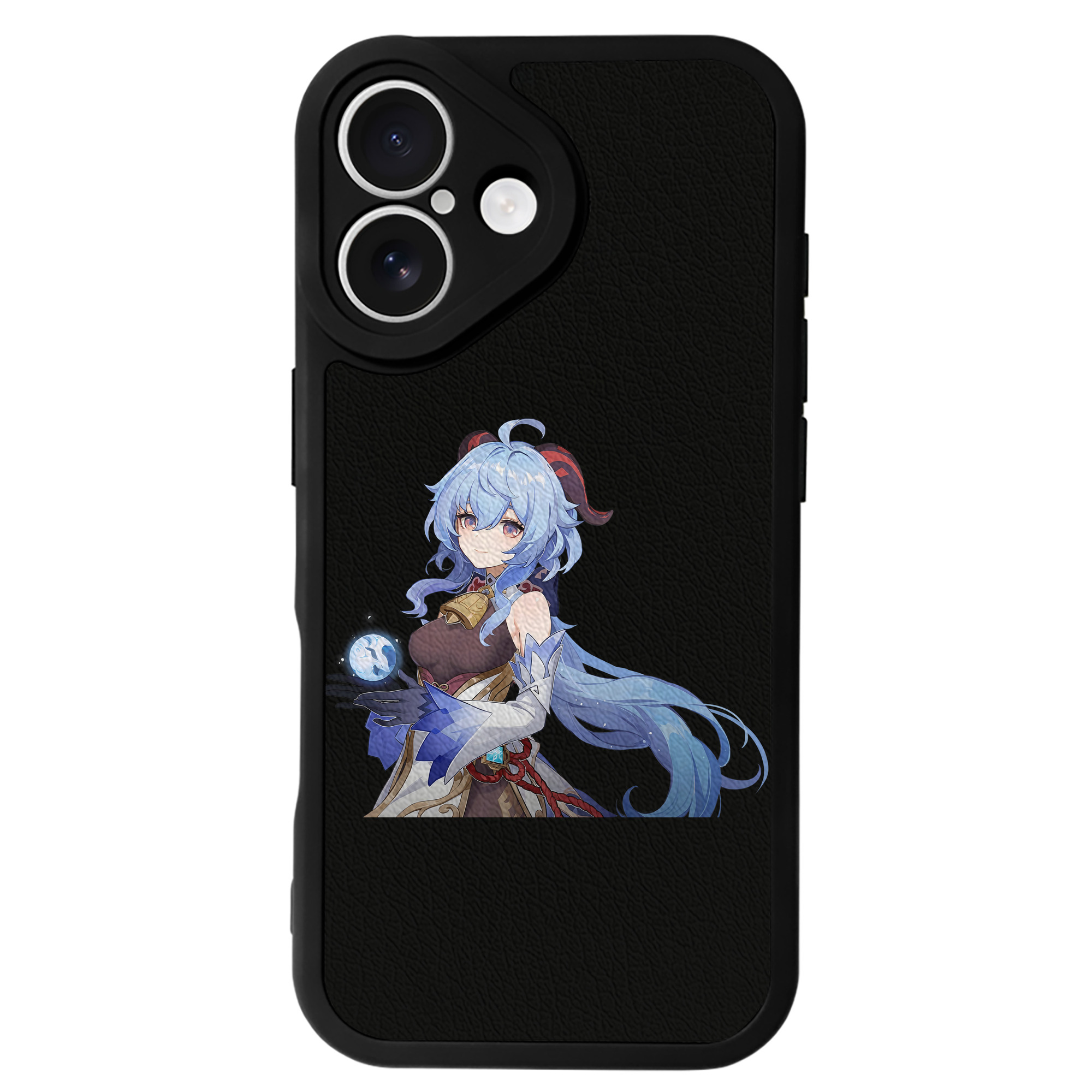 げんし神 甘雨 かんう genshin Ganyu 【iPhone 16シリーズ対応】シリコンスマホケース（レザー調） 材質：シリコン